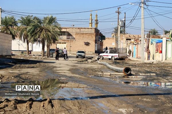 شهرستان کارون پس از باران