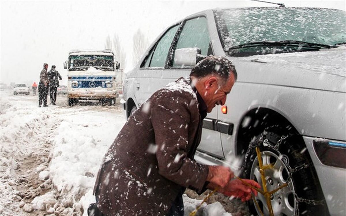بارش برف و باران در ۱۱ استان کشور