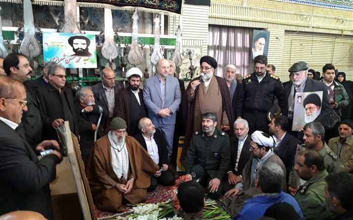 گلباران مزار شهدای  دهم دی 57 ورامین