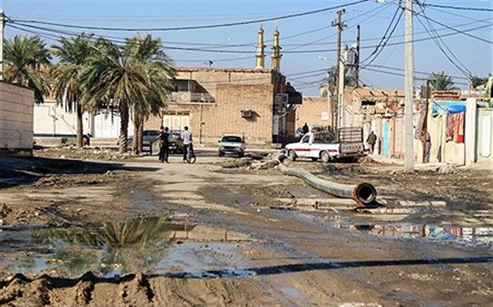 کارون و کوت‌عبدالله پس از دو هفته آبگرفتگی