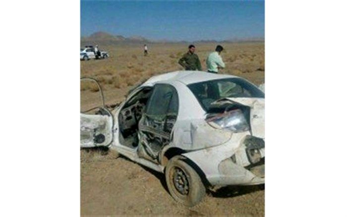 واژگونی خودرو در جاده بافق – بهاباد 2 مصدوم بر جای گذاشت