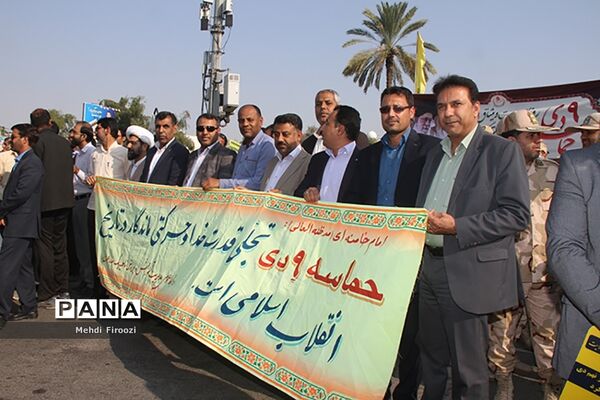 تجمع فرهنگیان استان به‌مناسبت یوم الله  ۹ دی