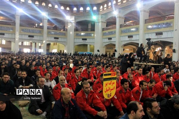 تجمع بزرگ مردم تبریز به مناسبت گرامیداشت حماسه ۹ دی