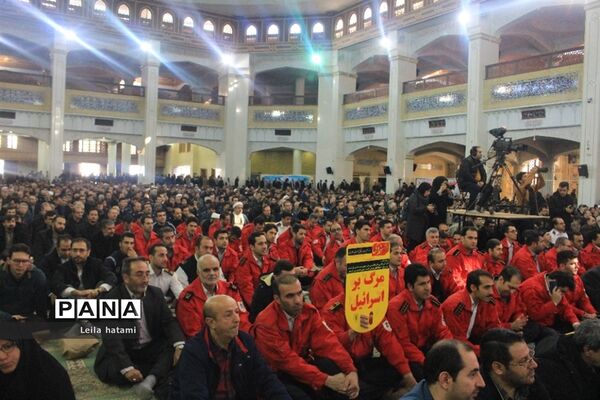تجمع بزرگ مردم تبریز به مناسبت گرامیداشت حماسه ۹ دی