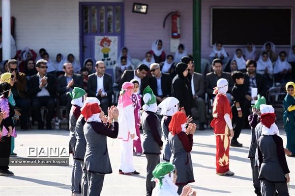 آیین افتتاحیه المپیاد ورزشی درون مدرسه آبادان در دبستان جلال آل احمد