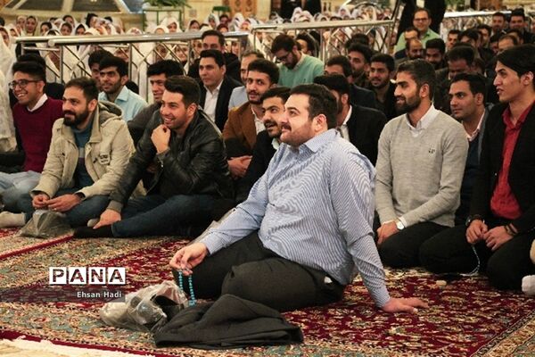 جشن ازدواج دانشجوئی بانام (همسفر تا بهشت) درحرم مطهر رضوی