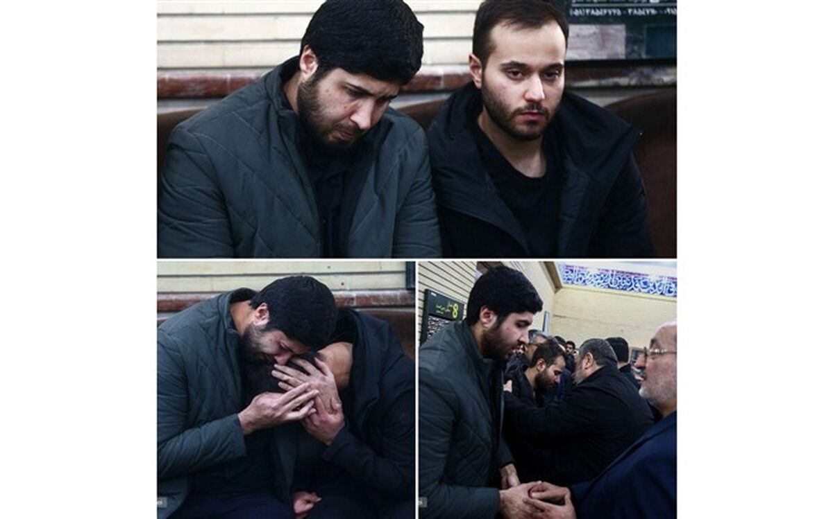 تصویر/ فرزند سردار سلیمانی  پس از شهادت پدرش