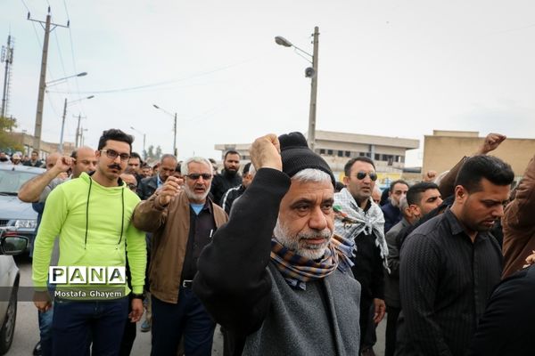 گردهمایی و عزاداری مردم آبادان به‌مناسبت شهادت سردار قاسم سلیمانی