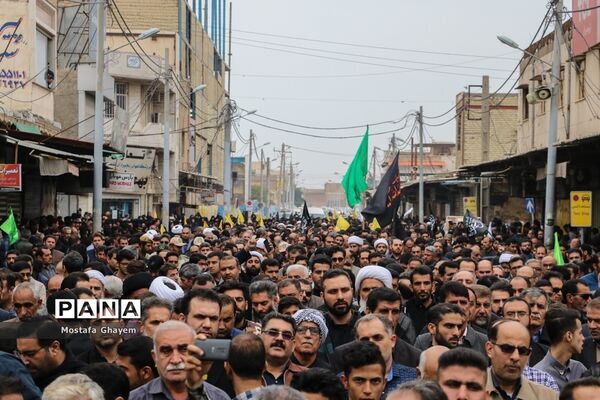 گردهمایی و عزاداری مردم آبادان به‌مناسبت شهادت سردار قاسم سلیمانی