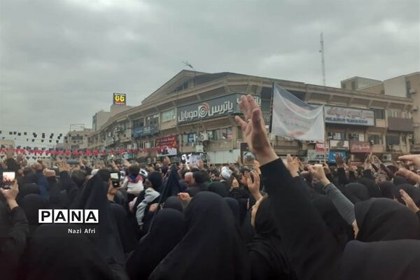 تجمع و سوگواری مردم اهواز به مناسبت شهادت سردار سلیمانی