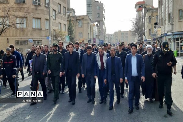 راهپیمایی  مردم شهرستان ملارد به مناسبت  شهادت سردار قاسم سلیمانی