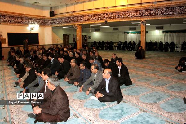 سوگواری فرهنگیان اداره‌کل آموزش و پرورش فارس به مناسبت شهادت سردار شهید حاج قاسم سلیمانی