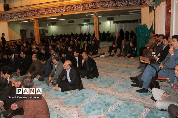 سوگواری فرهنگیان اداره‌کل آموزش و پرورش فارس به مناسبت شهادت سردار شهید حاج قاسم سلیمانی