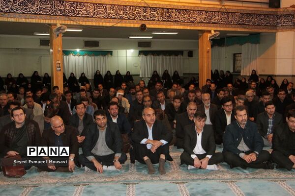 سوگواری فرهنگیان اداره‌کل آموزش و پرورش فارس به مناسبت شهادت سردار شهید حاج قاسم سلیمانی