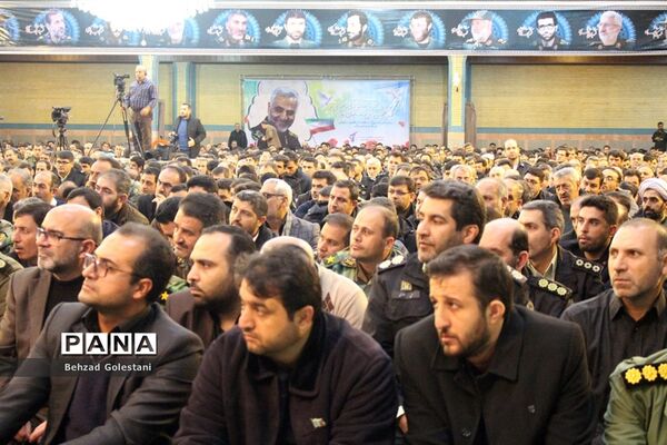 مراسم گرامیداشت شهید سپهبد قاسم سلیمانی در حسینیه ثارالله ارومیه
