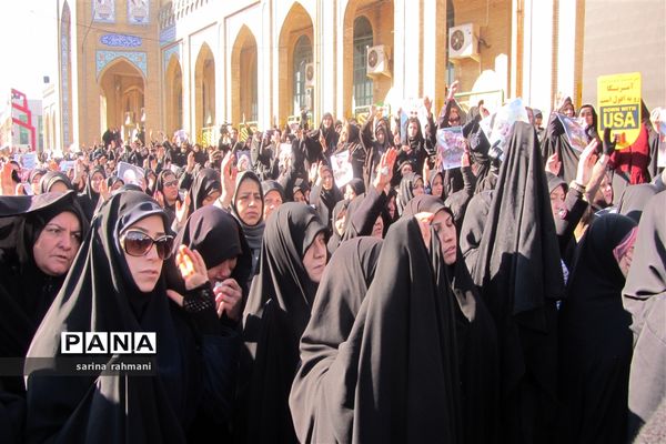 سوگواری مردم کرمانشاه در  پی شهادت سردار سپهبد قاسم سلیمانی