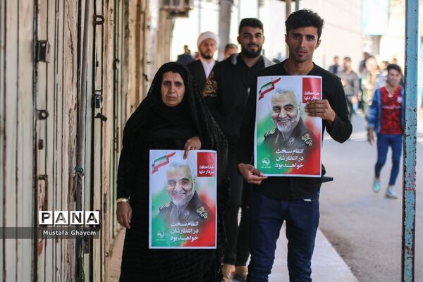 تشییع با شکوه پیکر شهید قاسم سلیمانی در اهواز