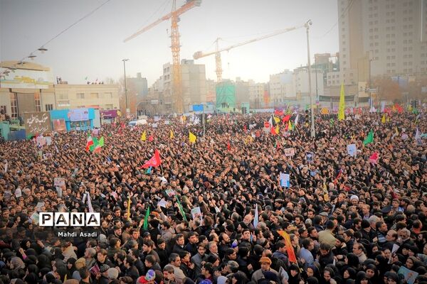 مراسم تشییع پیکر مطهر سپهبد شهید قاسم سلیمانی در مشهد مقدس