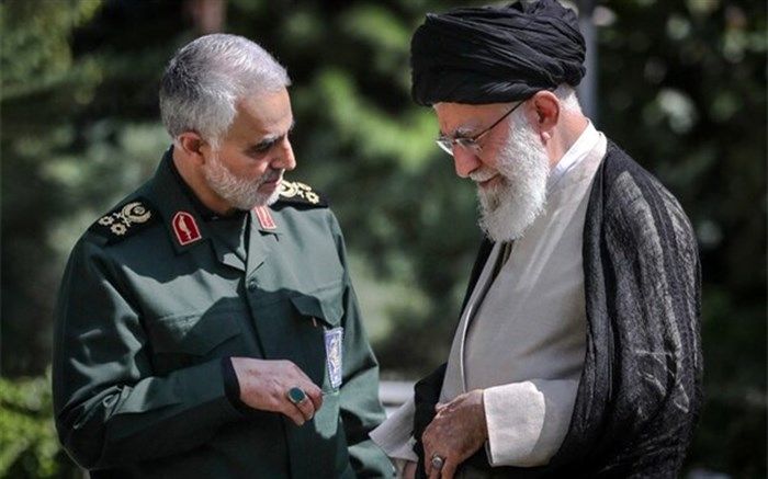 جملات «خاص» رهبرانقلاب در نماز بر پیکر «سلیمانی»