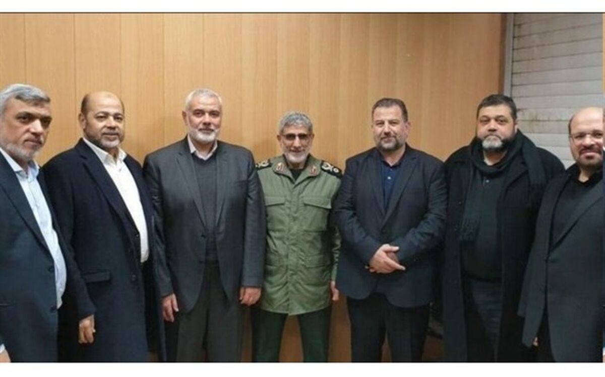 دیدار اسماعیل هنیه با فرمانده جدید سپاه قدس +عکس