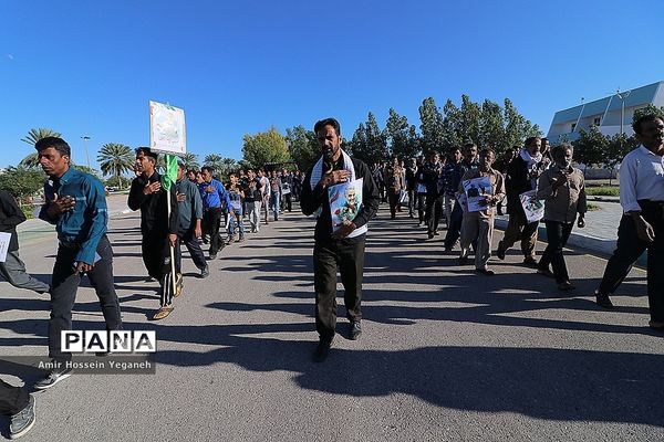 مراسم بزرگداشت شهید حاج قاسم سلیمانی و شهید ابو مهدی المهندس در جزیره کیش