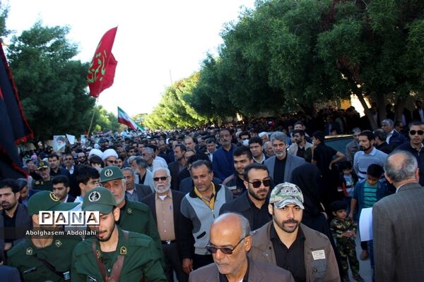 عزاداری مردم بوشهر در سوک سردار شهید قاسم سلیمانی و شهدای مقاومت