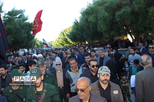 عزاداری مردم بوشهر در سوک سردار شهید قاسم سلیمانی و شهدای مقاومت