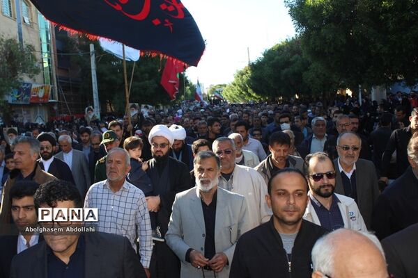 عزاداری مردم بوشهر در سوک سردار شهید قاسم سلیمانی و شهدای مقاومت