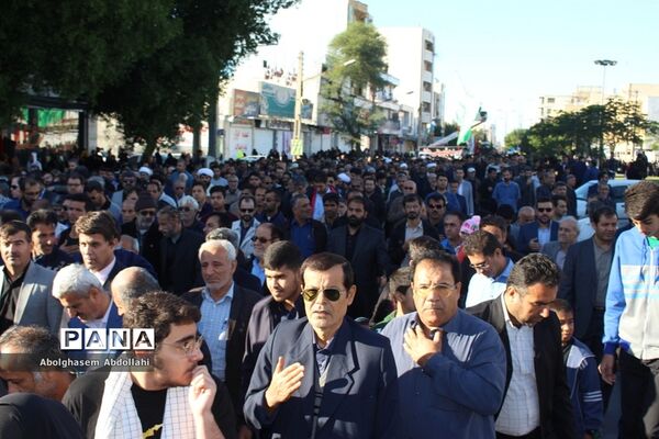 عزاداری مردم بوشهر در سوک سردار شهید قاسم سلیمانی و شهدای مقاومت