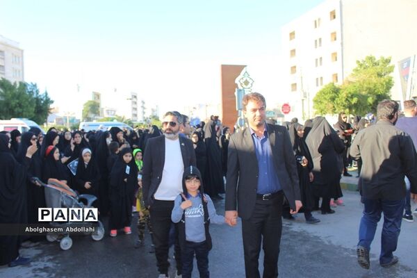 عزاداری مردم بوشهر در سوک سردار شهید قاسم سلیمانی و شهدای مقاومت