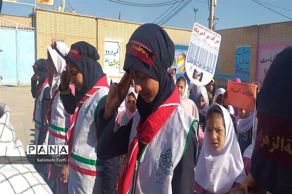 برگزاری مراسم گرامیداشت شهادت سردارحاج قاسم سلیمانی دردبستان فضیلت حمیدیه