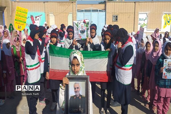 برگزاری مراسم گرامیداشت شهادت سردارحاج قاسم سلیمانی دردبستان فضیلت حمیدیه
