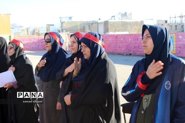 عزاداری دانش آموزان پیشتاز مدرسه جهادگران یاسوج در سوگ سردار دلها