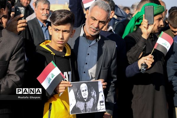 تشییع پیکر پاک شهید ابومهدی المهندس در آبادان و خرمشهر