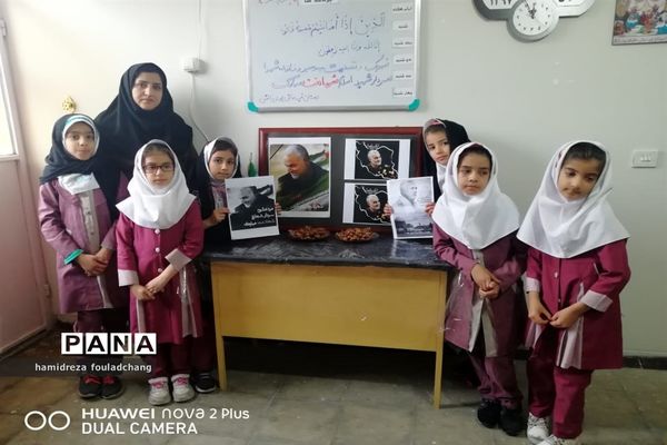 گرامیداشت سردار دلها، شهید حاج قاسم سلیمانی در مدارس نی ریز