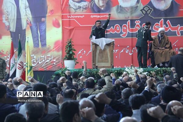 مراسم بزرگداشت شهید سردار سلیمانی در محمودآباد