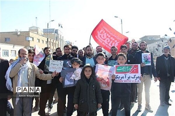 مراسم سوگواری شهادت سردار سلیمانی در همدان