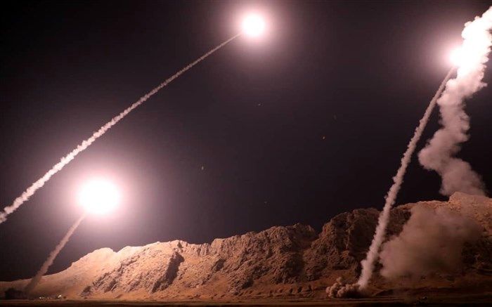 حمله موشکی سپاه پاسداران به پایگاه‌های نظامی آمریکا در عراق+ویدئو