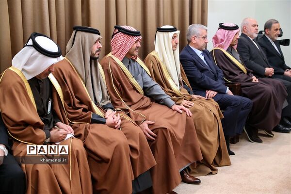 دیدار امیر قطر و هیئت همراه با رهبر معظم انقلاب اسلامی
