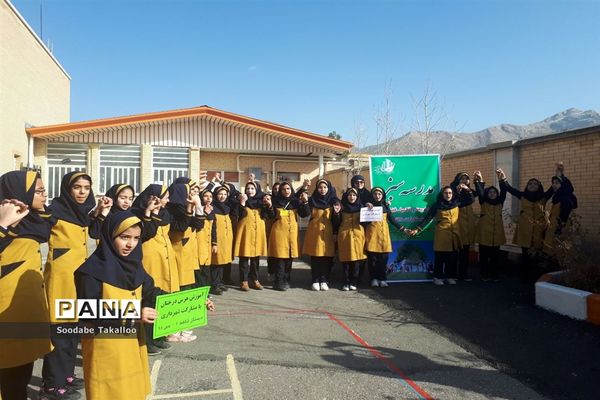 اجرای طرح مدرسه سبز در دبستان شاهد ٢ ملایر