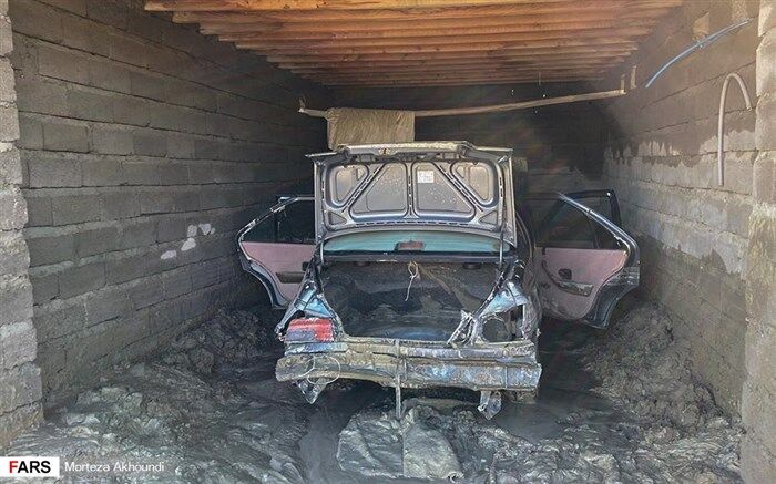 تصویر/ بلایی که سیل سر پژو آورد