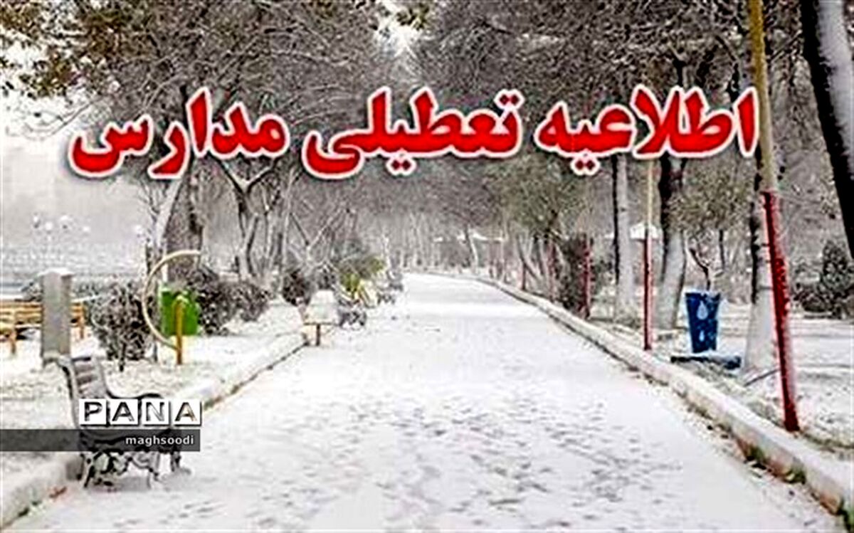 بارش برف موجب تعطیلی بسیاری از مدارس فارس شد