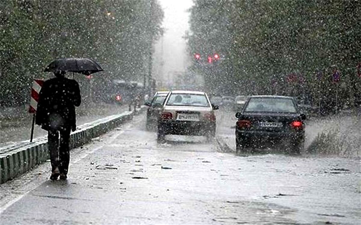 رگبار باران در جنوب کشور