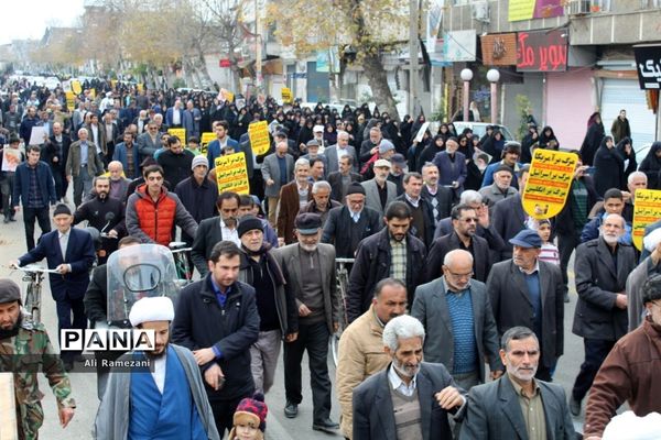 راهپیمایی حمایت از اقتدار جمهوری اسلامی در قائم‌شهر