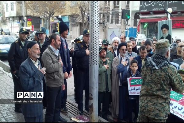 حضور مردم  فیروزکوه درراهپیمایی دفاع از ولایت فقیه و تکریم شهدای مقاومت