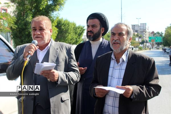 حماسه حضور مردم بوشهر در میثاق با ولایت  حمایت از سپاه و آرمان های انقلاب