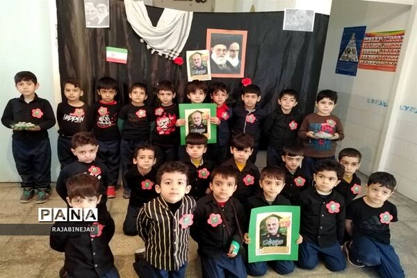 مراسم بزرگداشت شهادت سردارسلیمانی در مدارس ابرکوه
