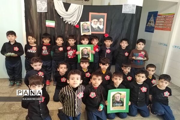مراسم بزرگداشت شهادت سردارسلیمانی در مدارس ابرکوه
