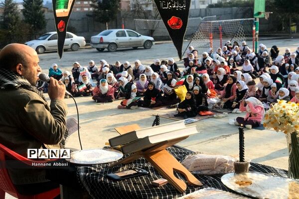 مراسم گرامیداشت یاد شهید سلیمانی در دبستان شهید صباغ  میاندورود