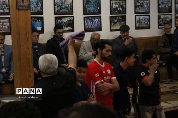 مراسم سالگرد پهلوان تختی در محل زورخانه مالک اشتر بیرجند